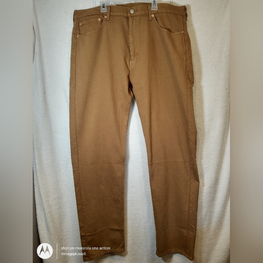 Levi's Men's 505 Regular Fit Jeans Medal  Bronze Dark Khaki Size 38x34